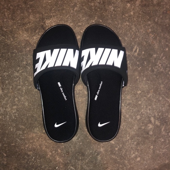 ***SOLD*** Nike Ultra Comfort 3 Slide Black White - Picture 5 of 8
